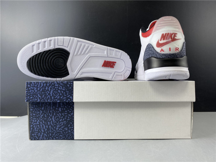 AIR JORDAN 3 RETRO "WHITE FIRE RED" CZ6431-100