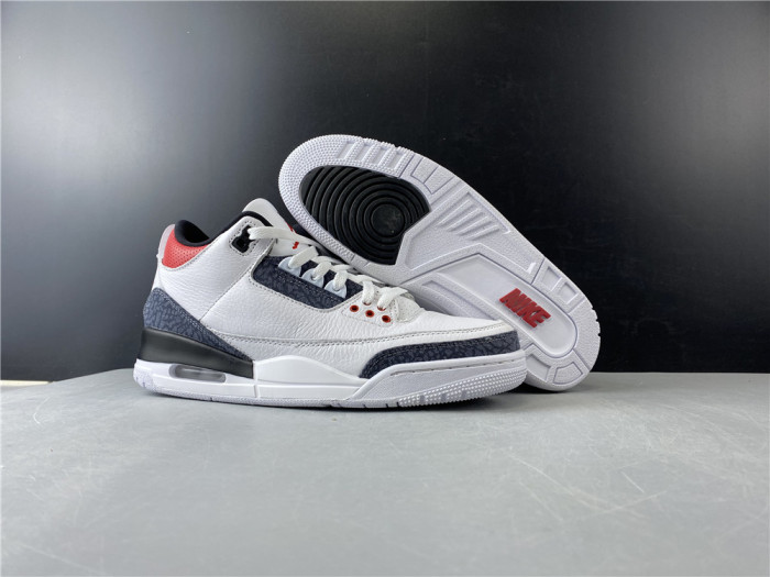 AIR JORDAN 3 RETRO "WHITE FIRE RED" CZ6431-100