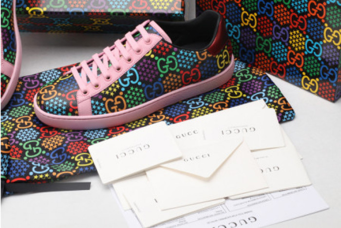 G*u*i ace embroidered low-top sneaker 610085 h2020 1115