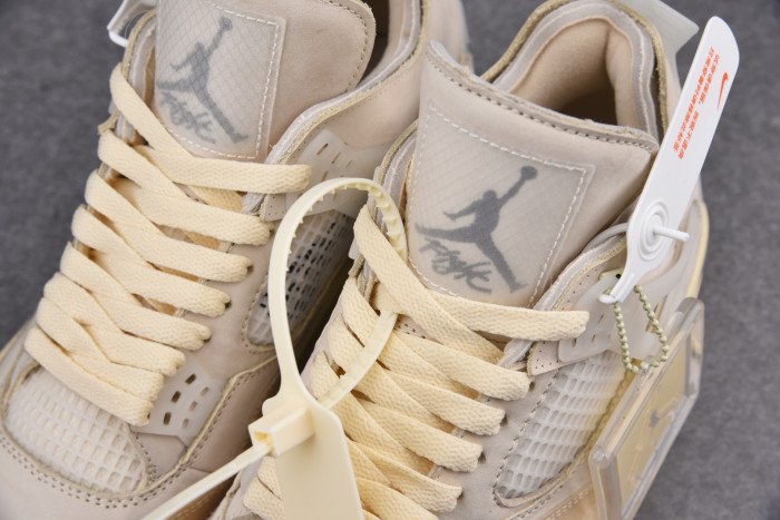 Off-White x Air Jordan 4 “Sail” CV9388-100