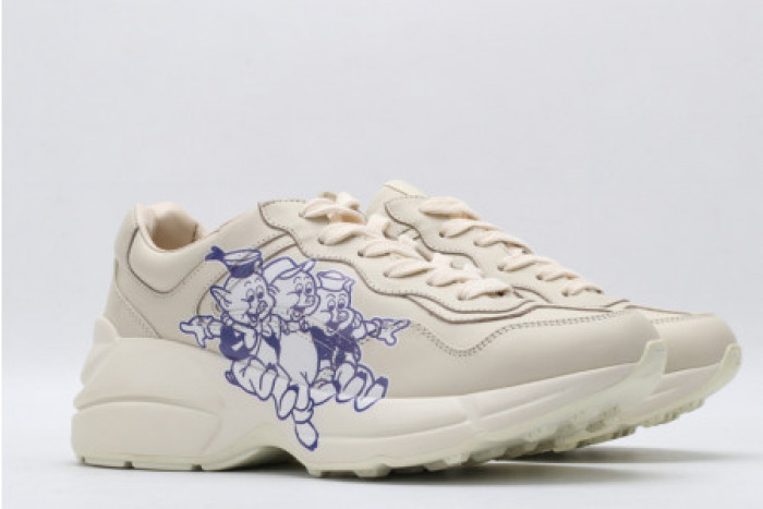 G*u*i rhyton leather sneaker