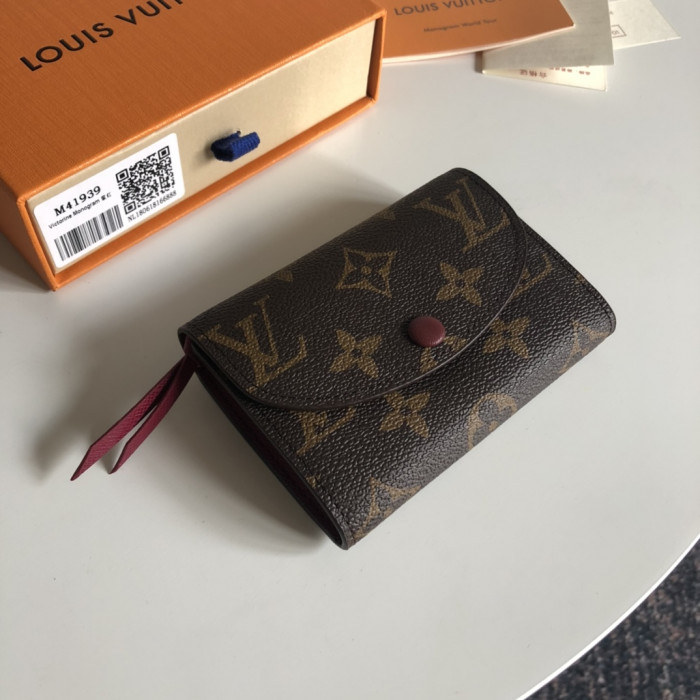 LOUI VUITTO WALLET PURPLE RED M41939 11*8